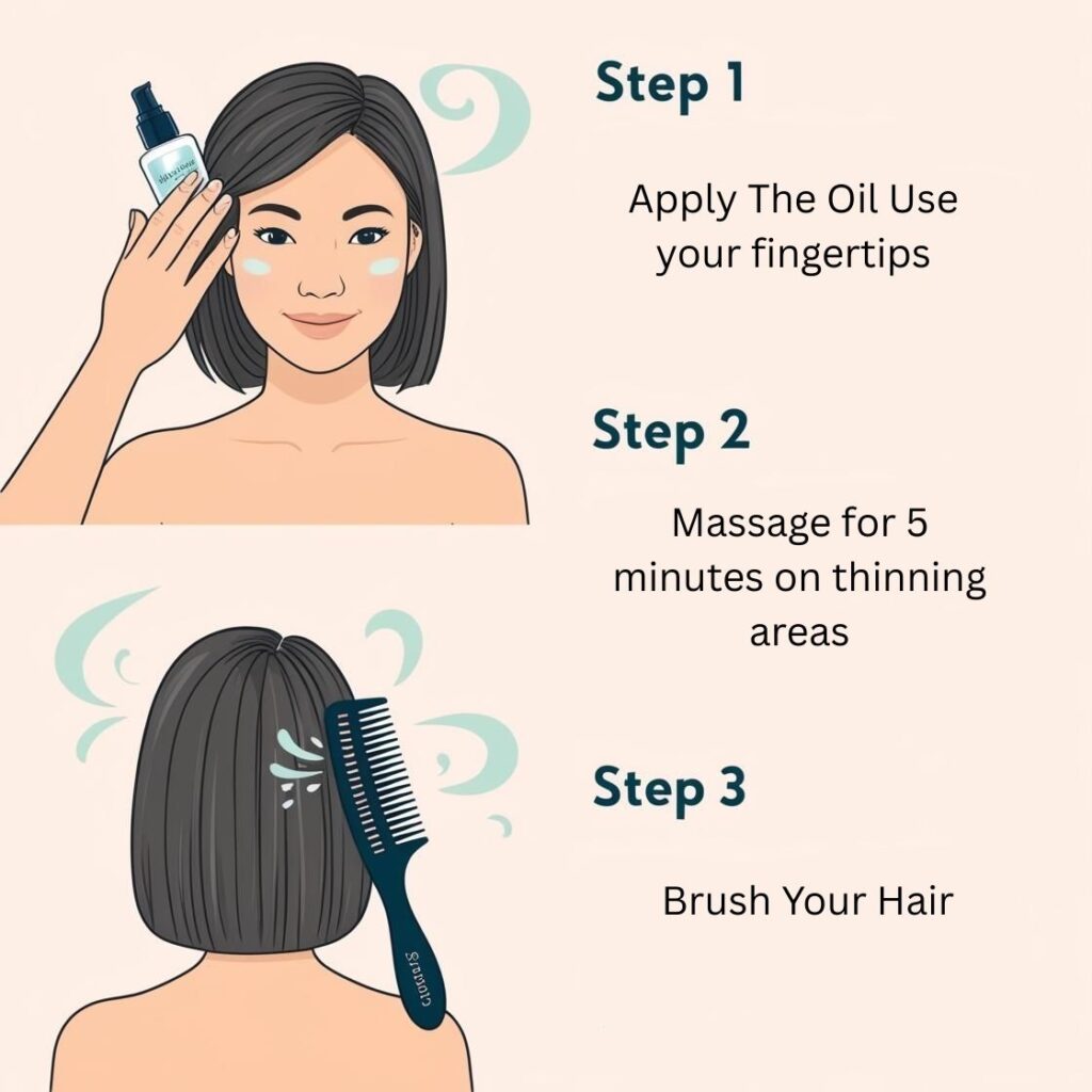 Scalp massage for hair growth and relaxation