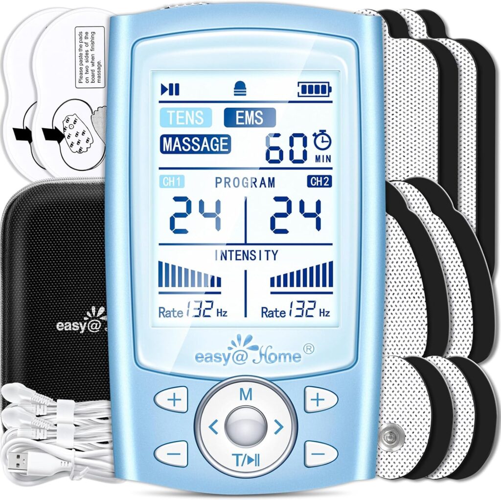 Easy@Home TENS EMS Machine for Back Pain and Foot Massage
