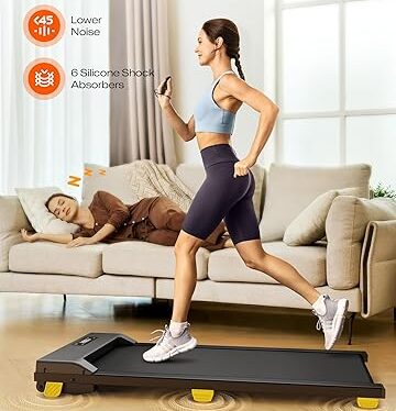 UREVO SpaceWalk E1L Walking Pad for Home with Shock Absorption